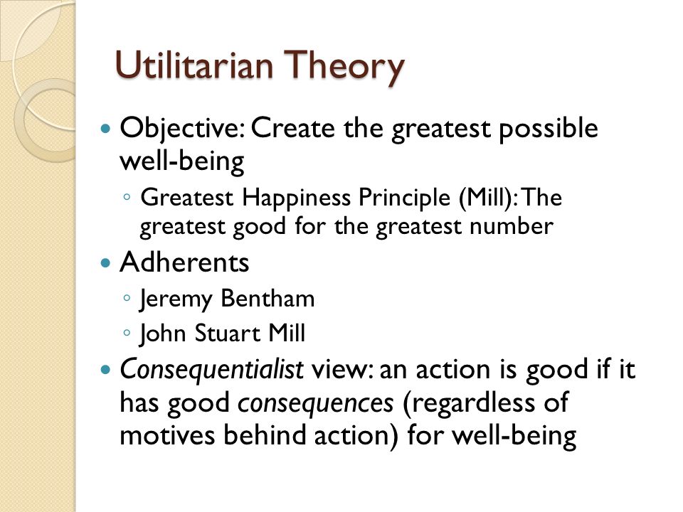 The History of Utilitarianism
